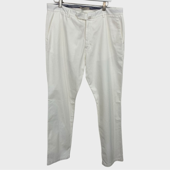 Luca Falconi NWT White Cotton Summer Chinos Size 52 US XL - Picture 2 of 9